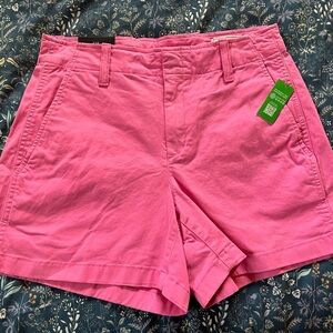 GAP Pink Bermudas Relaxed Fit Cotton Shorts